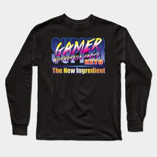 Supper Gamer Nutrition Facts Keto The New Long Sleeve T-Shirt